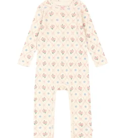 Heldragter|Konges Sløjd Heldragt - Rib - Minnie - Fleur Decor m. Hulmønster