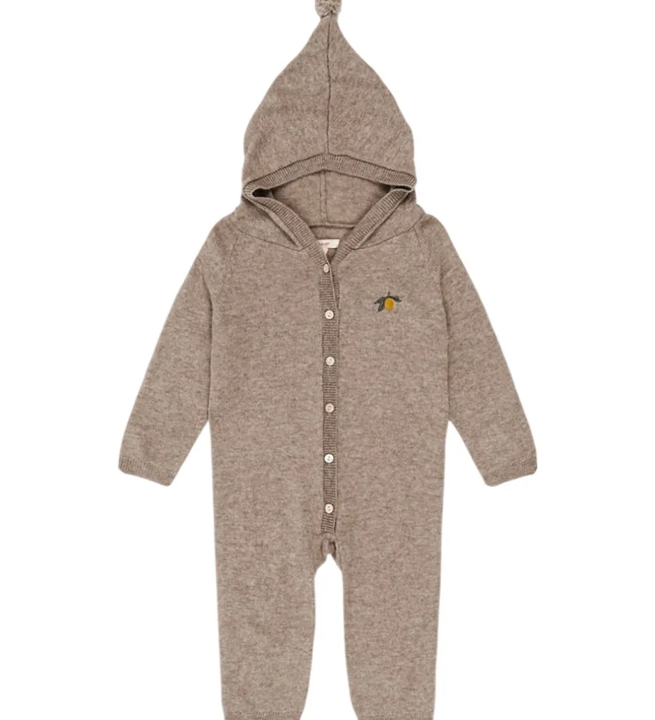 Heldragter|Konges Sløjd Heldragt - Uld - Strik - Mattou - Lysebrun