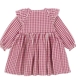 Kjoler|Konges Sløjd Kjole - Kim - Sangria/Butter Check