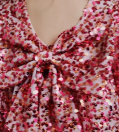 Kjoler|Konges Sløjd Kjole - Lila Sequin Bow - Sparkling Sangria