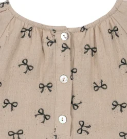 Kjoler|Konges Sløjd Kjole - Musselin - Coco - Bow Magnet