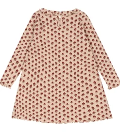 Kjoler|Konges Sløjd Kjole - Rib - Nia - Ruby Rose m. Hulmønster