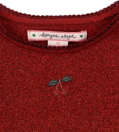 Juletøj|Kjoler|Konges Sløjd Kjole - Roli - Red Dahlia m. Glimmer