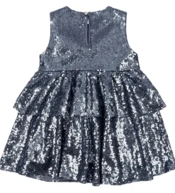 Juletøj|Kjoler|Konges Sløjd Kjole - Rosie - Bel Air Blue m. Pailletter