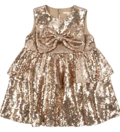 Kjoler|Konges Sløjd Kjole - Rosie - Smoke Gray m. Pailletter