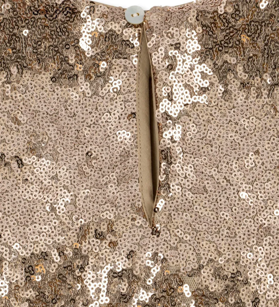 Kjoler|Konges Sløjd Kjole - Rosie - Smoke Gray m. Pailletter