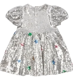 Juletøj|Kjoler|Konges Sløjd Kjole - Starla Star Dust - Star Sequin Silver