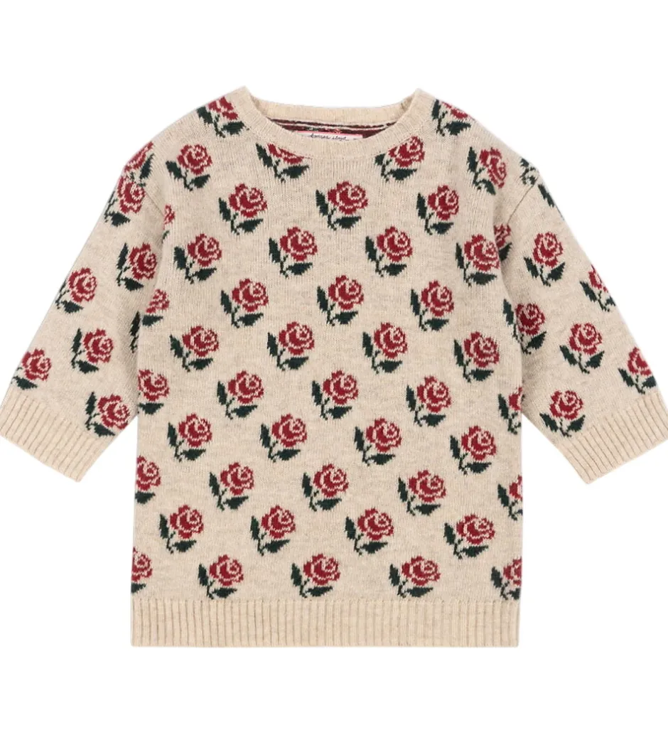 Uld|Kjoler|Konges Sløjd Kjole - Uld/Polyamid - Rose