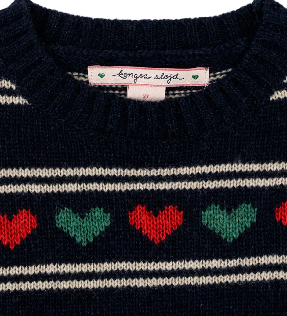 Uld|Kjoler|Konges Sløjd Kjole - Uld/Polyamid - Belou - Heart