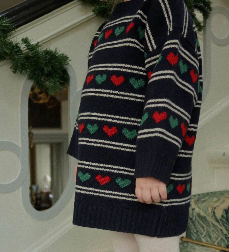 Uld|Kjoler|Konges Sløjd Kjole - Uld/Polyamid - Belou - Heart