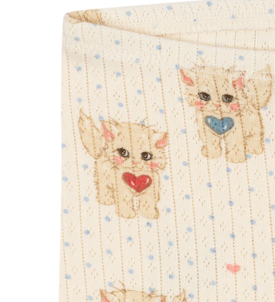 Pigetøj|Leggings|Konges Sløjd Leggings - Minnie - Miao Amore m. Hulmønster