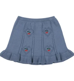 Nederdele|Konges Sløjd Nederdel - Strik - Soleil - Country Blue