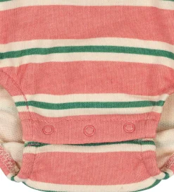 Unisex-Tøj|Bodyer|Konges Sløjd Polobody l/æ - Spotty - Blush Bound Stripe
