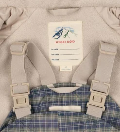 Regntøj|Konges Sløjd Regntøj m. Seler/Fleece - Palme - Laurel Blue Check