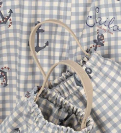 Regntøj|Konges Sløjd Regntøj m. Seler/Fleece - PU - Palme - Sailor Check