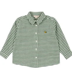 Skjorter|Konges Sløjd Skjorte - Foret - Green Check