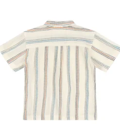 Skjorter|Konges Sløjd Skjorte K/Æ - Vincent - Antique White m. Striber