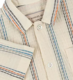 Skjorter|Konges Sløjd Skjorte K/Æ - Vincent - Antique White m. Striber