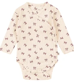 Bodyer|Konges Sløjd Slå-om Body l/æ - Minnie - Bow Rouge