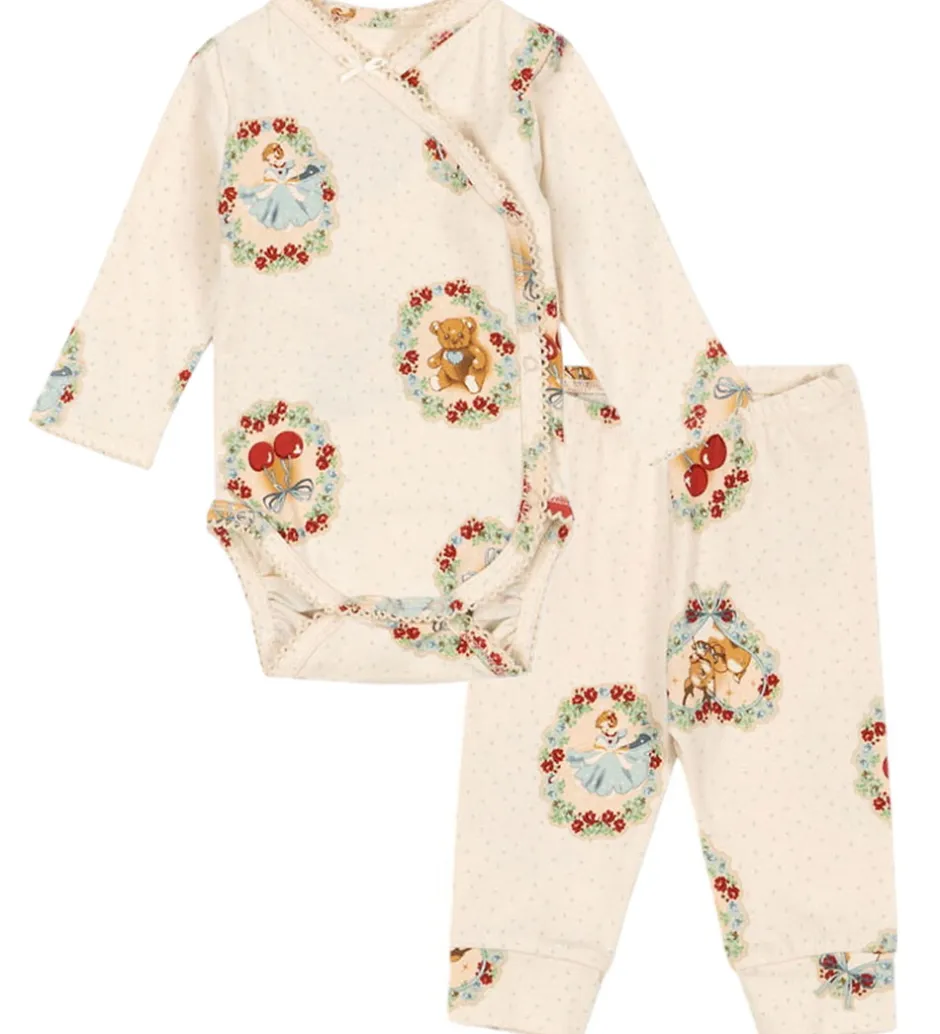 Leggings|Bodyer|Konges Sløjd Sæt - Slå-om Body l/æ/Leggings - Deer Diary