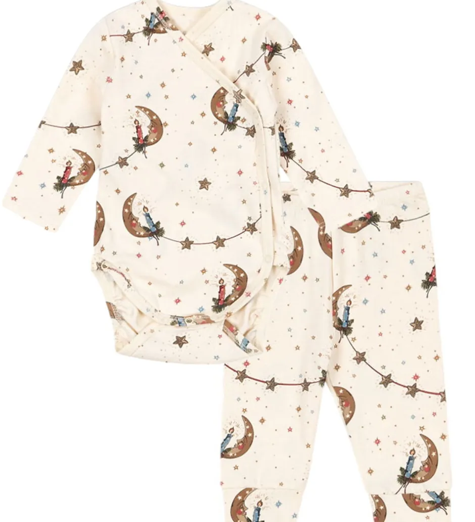 Leggings|Bodyer|Konges Sløjd Sæt - Slå-om Body l/æ/Leggings - Luna