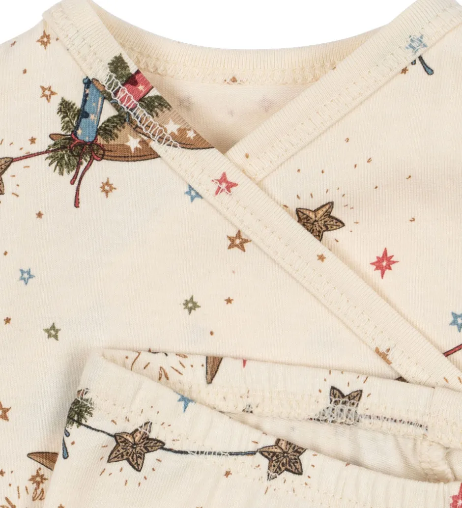 Leggings|Bodyer|Konges Sløjd Sæt - Slå-om Body l/æ/Leggings - Luna