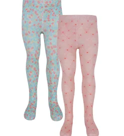 Strømpebukser|Konges Sløjd Strømpebukser - 2-pak - Fiola - Lacy Print