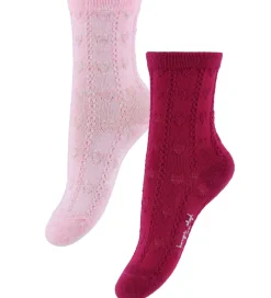 Strømper|Konges Sløjd Strømper - 2-pak - Heart Mix