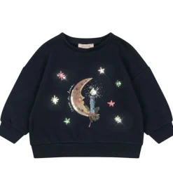 Sweatshirts|Konges Sløjd sweatshirt - Loupy Lou - Dark Navy m. Måne