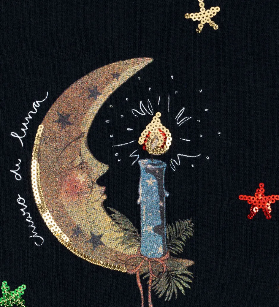 Sweatshirts|Konges Sløjd sweatshirt - Loupy Lou - Dark Navy m. Måne