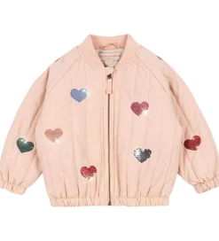 Termotøj|Konges Sløjd Termojakke - Juno Sequin Bomber - Cameo Rose