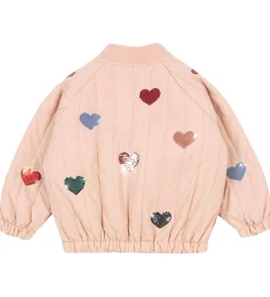 Termotøj|Konges Sløjd Termojakke - Juno Sequin Bomber - Cameo Rose