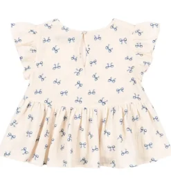 Toppe|Konges Sløjd Top - Musselin - Coco - Bow Bleu