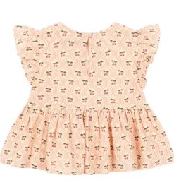 Toppe|Konges Sløjd Top - Musselin - Coco - Cherry Pink Motif