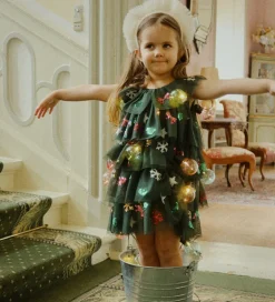 Juletøj|Kjoler|Konges Sløjd Tylkjole - Yvonne Christmas - Hunter Green m. Paill