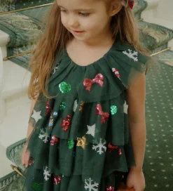Juletøj|Kjoler|Konges Sløjd Tylkjole - Yvonne Christmas - Hunter Green m. Paill