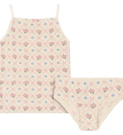 Undertøj|Konges Sløjd Undertøj - Rib - Minnie - Fleur Decor m. Hulmønster