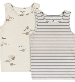 Undertøj|Konges Sløjd Undertrøjer - 2-pak - Gots - Kubi/Stripe Bluie