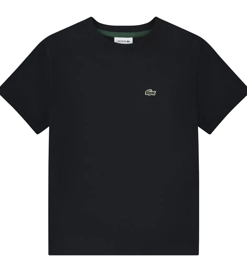 Drengetøj|T-Shirts|Lacoste T-shirt - Core - Sort