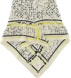 Tørklæder|Lala Berlin Tørklæde - Triangle Aina - Floral Leo Sunflower