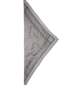 Tørklæder|Lala Berlin Tørklæde - Triangle Tilda - Swoosh Light Blue/Brown