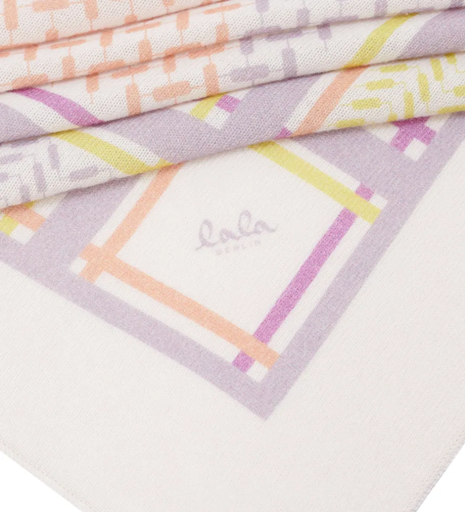 Tørklæder|Lala Berlin Tørklæde - 162x85 - Triangle Puzzle - String Pastels