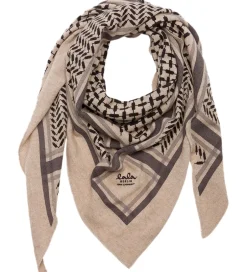 Tørklæder|Lala Berlin Tørklæde - 162x85 - Triangle Trinity Classic M - Dun