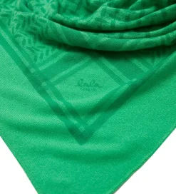 Tørklæder|Lala Berlin Tørklæde - 162x85 - Triangle Trinity - Cra Cra/Grøn