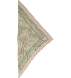 Tørklæder|Lala Berlin Tørklæde - 162x85 - Triangle Puzzle - Dune/Sage