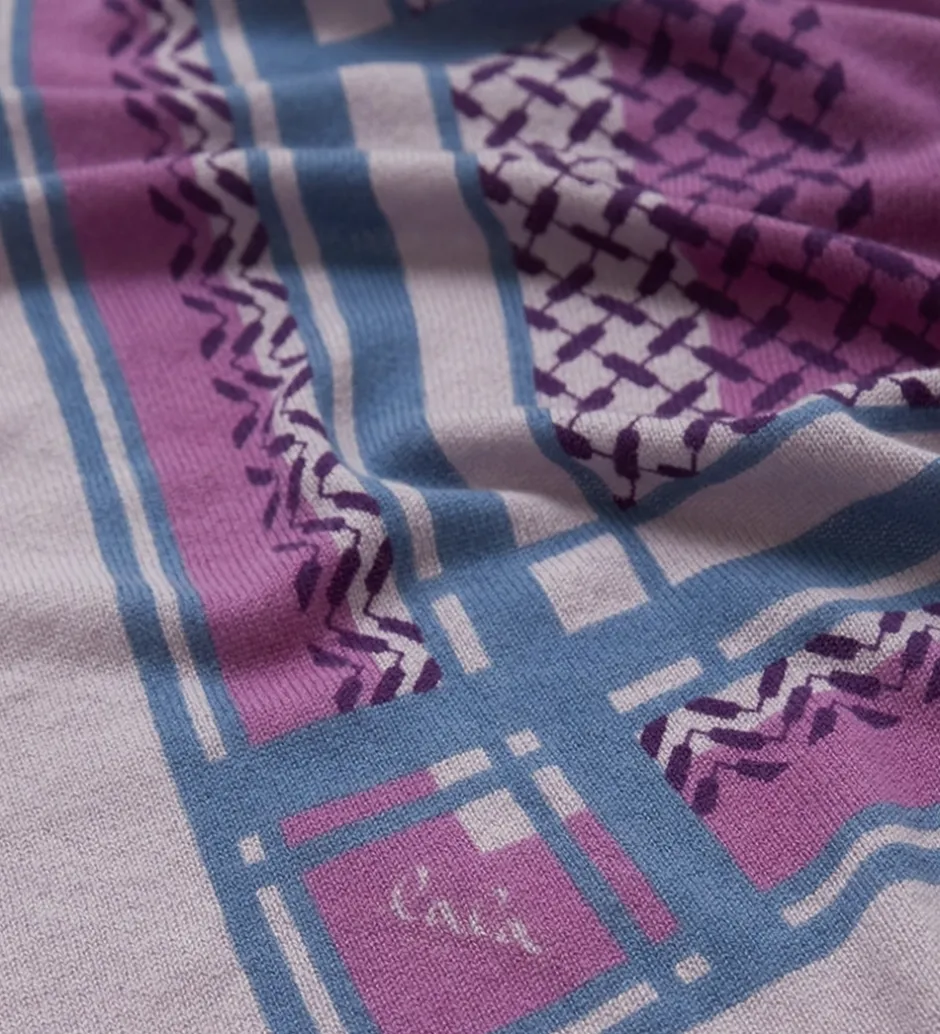 Tørklæder|Lala Berlin Tørklæde - 180x80 - Triangle Double Heritage - Kiko/