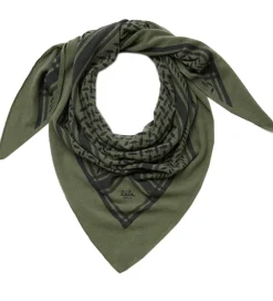 Tørklæder|Lala Berlin Tørklæde - 162x85 - Triangle Trinity - Moss/Asphalt