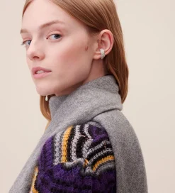 Tørklæder|Lala Berlin Tørklæde - 162x85 - Triangle Solid Logo M - City Mid