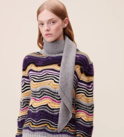 Tørklæder|Lala Berlin Tørklæde - 162x85 - Triangle Solid Logo M - City Mid