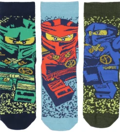Strømper|LEGO® Wear LEGO® Ninjago Strømper - 3-pak - LwaGan - Blå